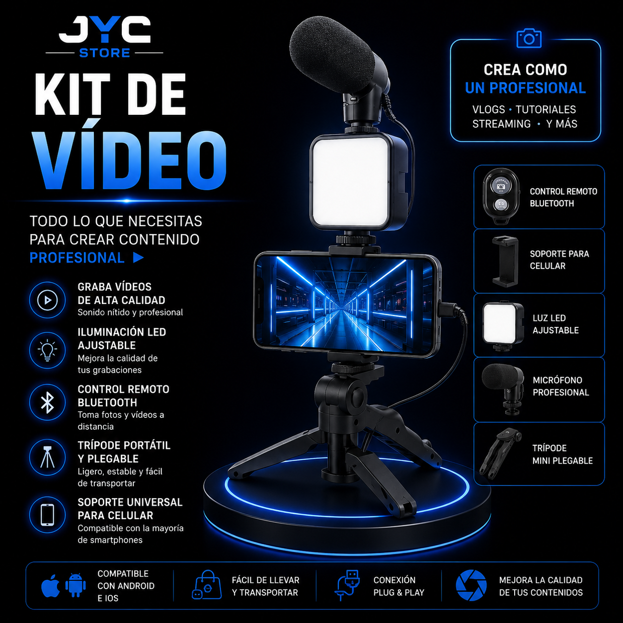 kit de video y microfono